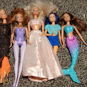 Barbie Mermaid and Fashion Doll Set - Multicolor set 3